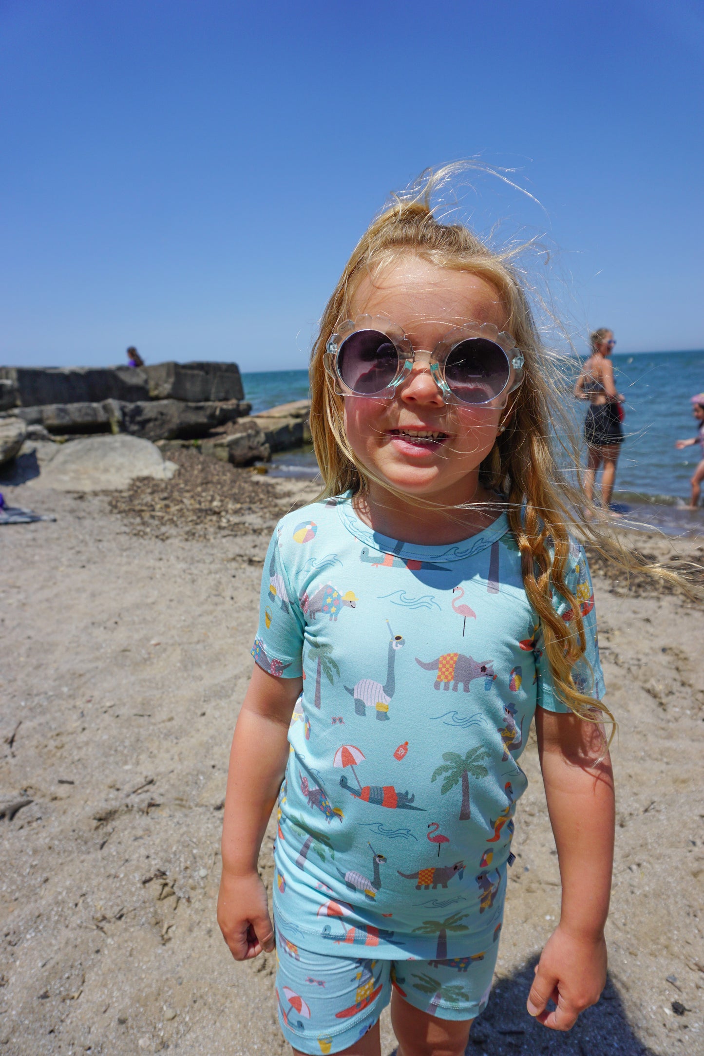 Beach Dino Pajamas FINAL SALE